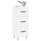 Credenza Bianca 34,5x34x90 cm in Legno Multistrato Credenza Bianca 34,5x34x90 cm in Legno Multistrato
