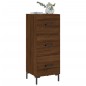 vidaXL Credenza Rovere Marrone 34,5x34x90 cm in Legno Multistrato vidaXL Credenza Rovere Marrone 34,5x34x90 cm in Legno Multistrato