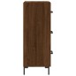 vidaXL Credenza Rovere Marrone 34,5x34x90 cm in Legno Multistrato vidaXL Credenza Rovere Marrone 34,5x34x90 cm in Legno Multistrato