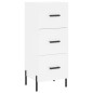 vidaXL Credenza Bianca 34,5x34x90 cm in Legno Multistrato vidaXL Credenza Bianca 34,5x34x90 cm in Legno Multistrato