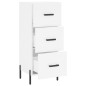 vidaXL Credenza Bianca 34,5x34x90 cm in Legno Multistrato vidaXL Credenza Bianca 34,5x34x90 cm in Legno Multistrato