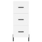vidaXL Credenza Bianca 34,5x34x90 cm in Legno Multistrato vidaXL Credenza Bianca 34,5x34x90 cm in Legno Multistrato