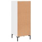 Credenza Bianco Lucido 34,5x34x90 cm in Legno Multistrato Credenza Bianco Lucido 34,5x34x90 cm in Legno Multistrato
