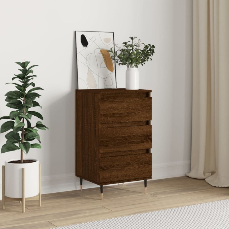 Credenza Rovere Marrone 40x35x70 cm in Legno Multistrato Credenza Rovere Marrone 40x35x70 cm in Legno Multistrato