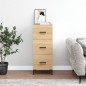 Credenza Rovere Sonoma 34,5x34x90 cm in Legno Multistrato Credenza Rovere Sonoma 34,5x34x90 cm in Legno Multistrato