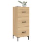 Credenza Rovere Sonoma 34,5x34x90 cm in Legno Multistrato Credenza Rovere Sonoma 34,5x34x90 cm in Legno Multistrato