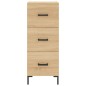 Credenza Rovere Sonoma 34,5x34x90 cm in Legno Multistrato Credenza Rovere Sonoma 34,5x34x90 cm in Legno Multistrato