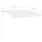 Tenda da Sole Automatica LED e Sensore Vento 350x250cm Crema Tenda da Sole Automatica LED e Sensore Vento 350x250cm Crema