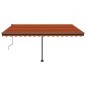 Tenda da Sole Autoportante Automatica 450x350cm Arancio Marrone Tenda da Sole Autoportante Automatica 450x350cm Arancio Marrone