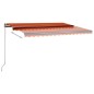 Tenda da Sole Autoportante Automatica 450x350cm Arancio Marrone Tenda da Sole Autoportante Automatica 450x350cm Arancio Marrone