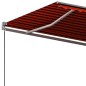 Tenda da Sole Autoportante Automatica 450x350cm Arancio Marrone Tenda da Sole Autoportante Automatica 450x350cm Arancio Marrone