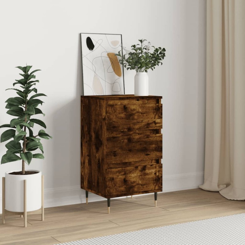 Credenza Rovere Fumo 40x35x70 cm in Legno Multistrato Credenza Rovere Fumo 40x35x70 cm in Legno Multistrato