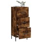 Credenza Rovere Fumo 34,5x34x90 cm in Legno Multistrato Credenza Rovere Fumo 34,5x34x90 cm in Legno Multistrato
