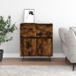 Credenza Rovere Fumo 60x35x70 cm in Legno Multistrato Credenza Rovere Fumo 60x35x70 cm in Legno Multistrato