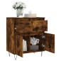 Credenza Rovere Fumo 60x35x70 cm in Legno Multistrato Credenza Rovere Fumo 60x35x70 cm in Legno Multistrato