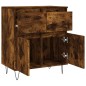 Credenza Rovere Fumo 60x35x70 cm in Legno Multistrato Credenza Rovere Fumo 60x35x70 cm in Legno Multistrato