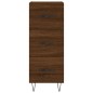 Credenza Rovere Marrone 34,5x34x90 cm in Legno Multistrato