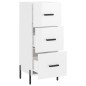 Credenza Bianco Lucido 34,5x34x90 cm in Legno Multistrato Credenza Bianco Lucido 34,5x34x90 cm in Legno Multistrato