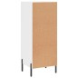 Credenza Bianco Lucido 34,5x34x90 cm in Legno Multistrato Credenza Bianco Lucido 34,5x34x90 cm in Legno Multistrato