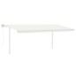 Tenda Automatica con Sensore Vento e LED 5x3,5 m Crema