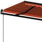 Tenda da Sole Retrattile Automatica 500x350 cm Arancio Marrone Tenda da Sole Retrattile Automatica 500x350 cm Arancio Marrone