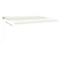 Tenda Automatica con Sensore Vento e LED 500x350 cm Crema Tenda Automatica con Sensore Vento e LED 500x350 cm Crema