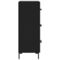 Credenza Nero 34,5x34x90 cm in Legno Multistrato Credenza Nero 34,5x34x90 cm in Legno Multistrato