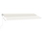 Tenda Automatica con Sensore Vento e LED 500x350 cm Crema