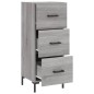Credenza Grigio Sonoma 34,5x34x90 cm in Legno Multistrato Credenza Grigio Sonoma 34,5x34x90 cm in Legno Multistrato