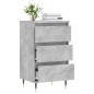 Credenza Grigio Cemento 40x35x70 cm in Legno Multistrato Credenza Grigio Cemento 40x35x70 cm in Legno Multistrato