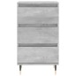 Credenza Grigio Cemento 40x35x70 cm in Legno Multistrato Credenza Grigio Cemento 40x35x70 cm in Legno Multistrato