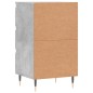 Credenza Grigio Cemento 40x35x70 cm in Legno Multistrato Credenza Grigio Cemento 40x35x70 cm in Legno Multistrato