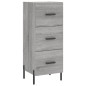 vidaXL Credenza Grigio Sonoma 34,5x34x90 cm in Legno Multistrato vidaXL Credenza Grigio Sonoma 34,5x34x90 cm in Legno Multistrato