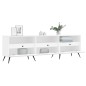 Mobile Porta TV Bianco 150x30x44,5 cm in Legno Multistrato Mobile Porta TV Bianco 150x30x44,5 cm in Legno Multistrato