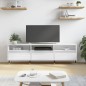 Mobile Porta TV Bianco Lucido 150x30x44,5 cm Legno Multistrato Mobile Porta TV Bianco Lucido 150x30x44,5 cm Legno Multistrato