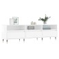 Mobile Porta TV Bianco Lucido 150x30x44,5 cm Legno Multistrato Mobile Porta TV Bianco Lucido 150x30x44,5 cm Legno Multistrato