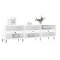 Mobile Porta TV Bianco Lucido 150x30x44,5 cm Legno Multistrato Mobile Porta TV Bianco Lucido 150x30x44,5 cm Legno Multistrato