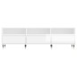 Mobile Porta TV Bianco Lucido 150x30x44,5 cm Legno Multistrato Mobile Porta TV Bianco Lucido 150x30x44,5 cm Legno Multistrato