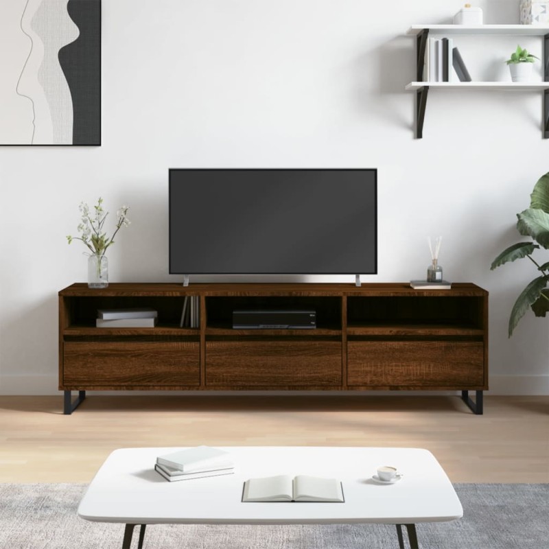 Mobile Porta TV Rovere Marrone 150x30x44,5 cm Legno Multistrato Mobile Porta TV Rovere Marrone 150x30x44,5 cm Legno Multistrato