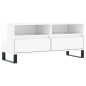 Mobile Porta TV Bianco Lucido 100x34,5x44,5cm Legno Multistrato Mobile Porta TV Bianco Lucido 100x34,5x44,5cm Legno Multistrato