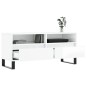 Mobile Porta TV Bianco Lucido 100x34,5x44,5cm Legno Multistrato Mobile Porta TV Bianco Lucido 100x34,5x44,5cm Legno Multistrato