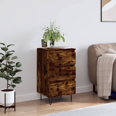 Credenza Rovere Fumo 40x35x70 cm in Legno Multistrato