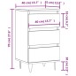 Credenza Rovere Fumo 40x35x70 cm in Legno Multistrato Credenza Rovere Fumo 40x35x70 cm in Legno Multistrato