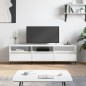 Mobile Porta TV Bianco 150x30x44,5 cm in Legno Multistrato Mobile Porta TV Bianco 150x30x44,5 cm in Legno Multistrato