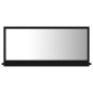 Specchio da Bagno Nero 80x10,5x37 cm in Truciolato
