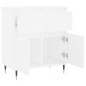 Credenza Bianca 60x35x70 cm in Legno Multistrato Credenza Bianca 60x35x70 cm in Legno Multistrato