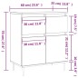 Credenza Bianca 60x35x70 cm in Legno Multistrato Credenza Bianca 60x35x70 cm in Legno Multistrato