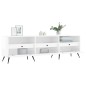 Mobile Porta TV Bianco Lucido 150x30x44,5 cm Legno Multistrato Mobile Porta TV Bianco Lucido 150x30x44,5 cm Legno Multistrato