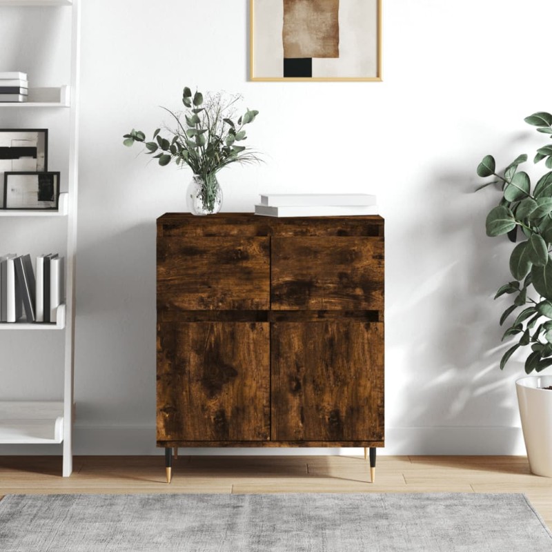 Credenza Rovere Fumo 60x35x70 cm in Legno Multistrato Credenza Rovere Fumo 60x35x70 cm in Legno Multistrato