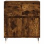 Credenza Rovere Fumo 60x35x70 cm in Legno Multistrato Credenza Rovere Fumo 60x35x70 cm in Legno Multistrato